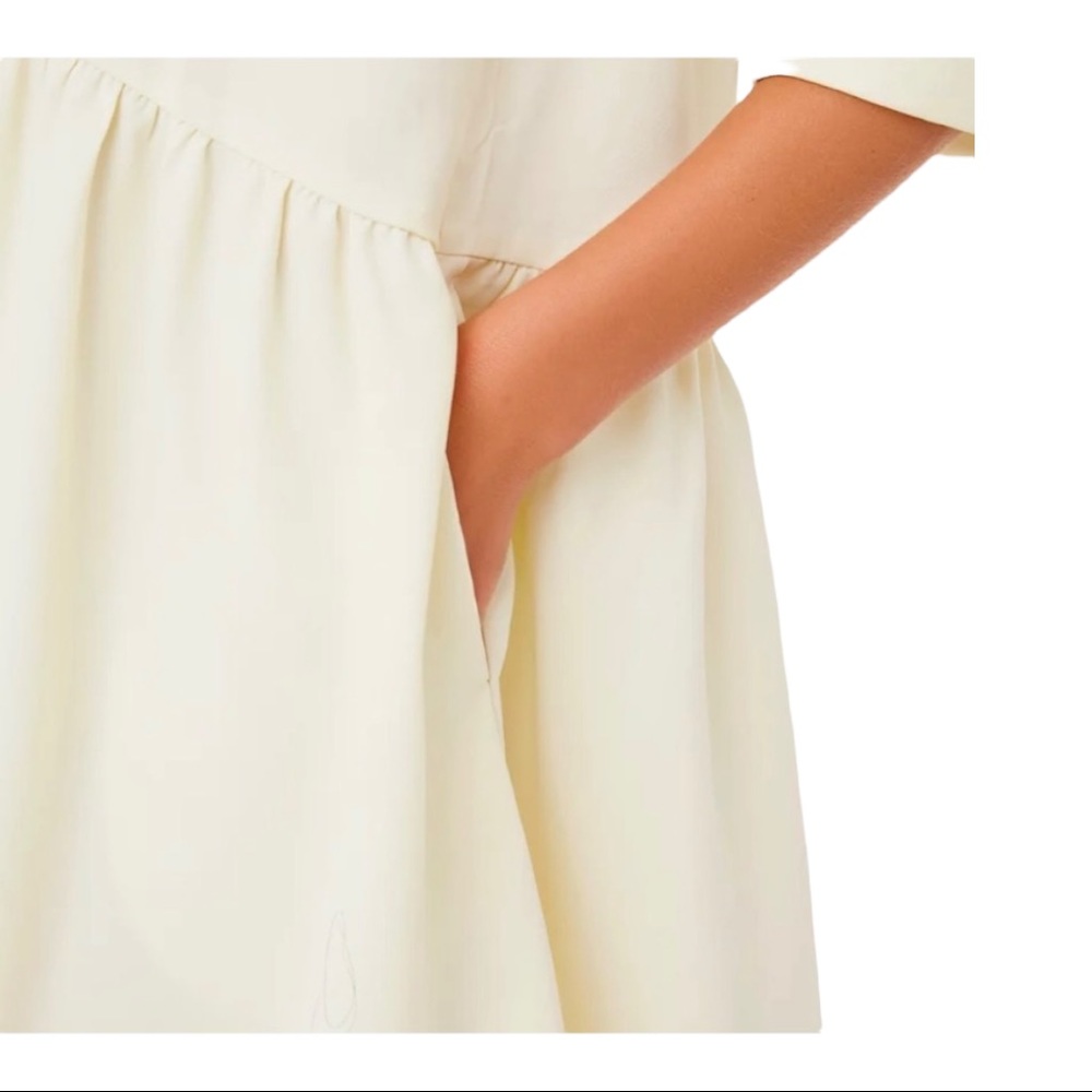 Tuckernuck Cream Button-Front Mini Dress - Picture 4 of 16